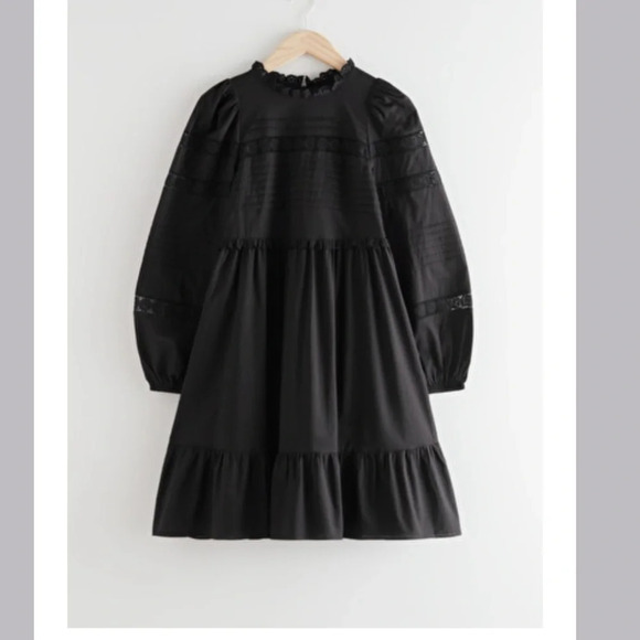 And other stories Tiered Mini Lace Dress - Picture 4 of 12